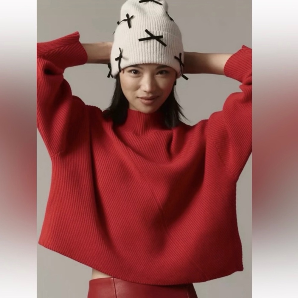 Maeve by Anthropology Meredith Mock Neck Sweater